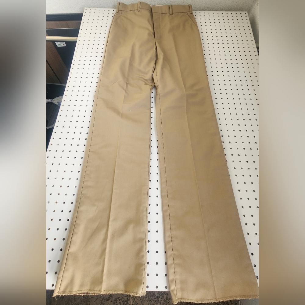 NWT Vintage Woolrich Flannel Lined Chino Pants 34 Made in USA 70s Deadstock